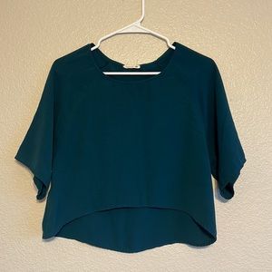 Green Crop Top